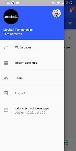 Android application todo.vu screenshort
