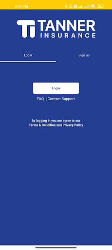 Android application MyTanner Insurance screenshort