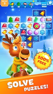 Christmas Sweeper 3: Puzzle Match-3 Christmas Game Screenshot