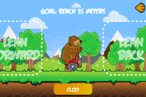 Bear On A Scooter Screen 2