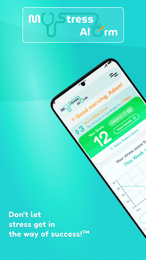 Android application MyStressAlarm screenshort