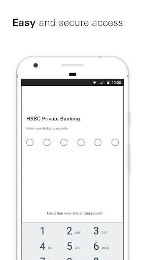 Android application HSBC Private Banking UK screenshort
