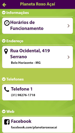 Planeta Roxo Açaí Screen 3