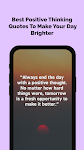 screenshot of Daily Positivite Quotes