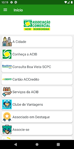 Android application ACIB Borborema screenshort