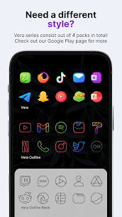 Vera Outline White Icon Pack MOD (Full Version) 7