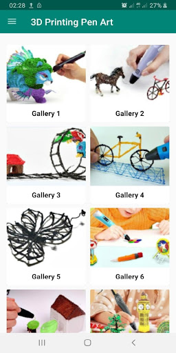 Android application 3D Printing Pen Art Ideas screenshort