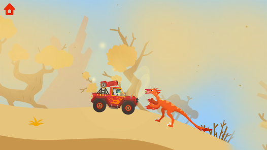 恐龍警衛隊: 兒童恐龍遊戲, 在侏羅紀海島上駕車，抓捕恐龍!
