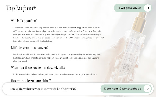 TapParfum Geurnotenboek Screen 2