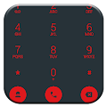 Dialer Theme Droid L Red drupe Apk