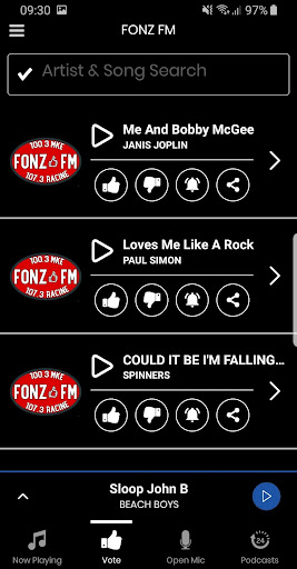 FONZ-FM Screen 2