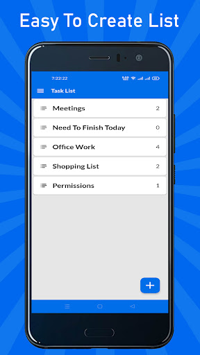 Android application Task List screenshort