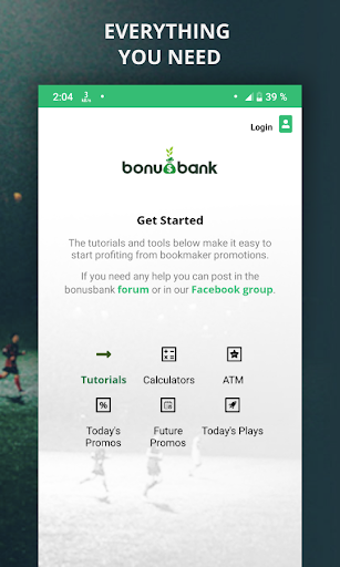 Android application Bonusbank - Matched Betting screenshort