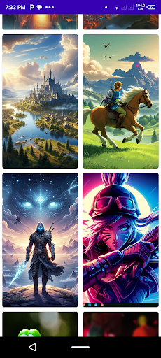 Android application Gaming Wallpapers screenshort
