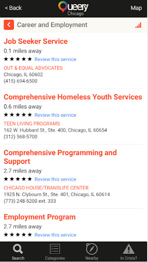 Queery : Chicagoland LGBTQ Ser Screen 3