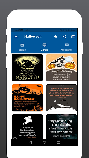 Android application Happy Halloween screenshort