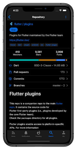 GitClient Screen 2