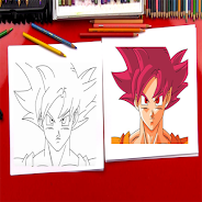 Cómo dibujar Goku Super Saiyan Dios EZ APK (Android App) - Descarga Gratis