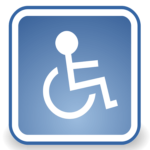 Disabled car badge logo