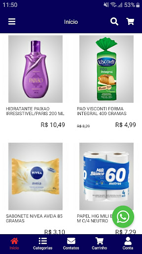 Android application Supermercado Ditão screenshort