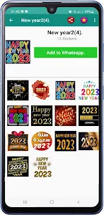 Feliz año nuevo 2023 stickers
