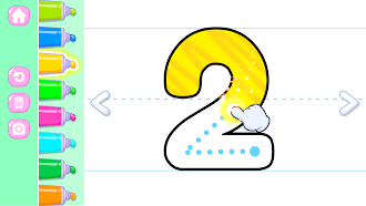 Game screenshot 子ども向け123数字のなぞり書き hack