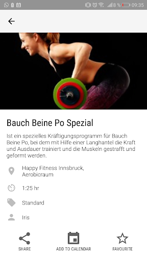Android application Happy Fitness 24h geöffnet screenshort