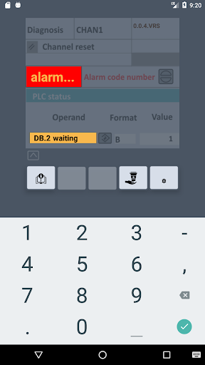 Alarms Calculator 840D Screen 2