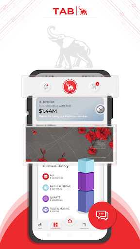 Android application TAB Surfaces screenshort