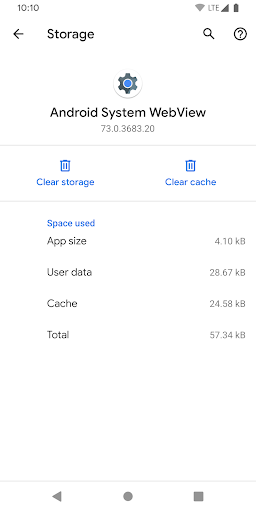 Screenshot of Manage Apps Shortcut