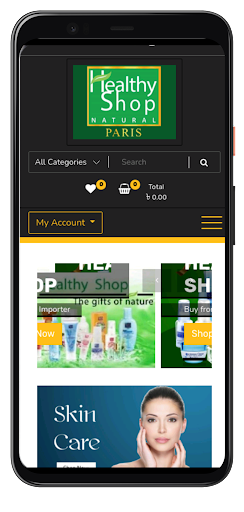 Android application Healthy Shop Natural Paris screenshort