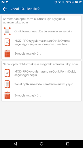 Android application Açı Yayınları Optik Okuma screenshort