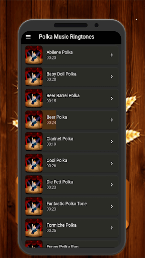Android application Polka Ringtones for Android screenshort