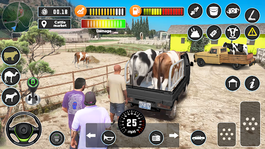 Farm Animal Game Truck Driving