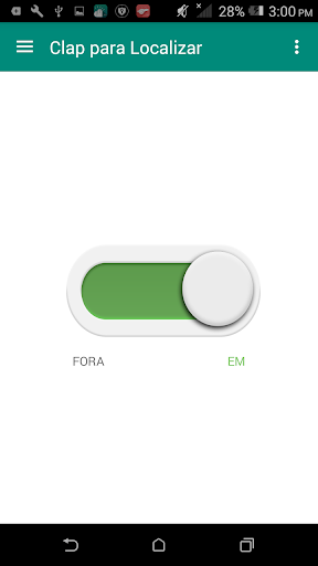 Visualização do aplicativo