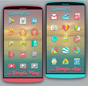 Captura de Pantalla 1 Sunnies Iconos- Icon Pack android