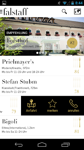 Restaurantguide Falstaff Screen 3