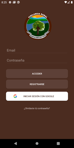 Android application Guarda Rural screenshort