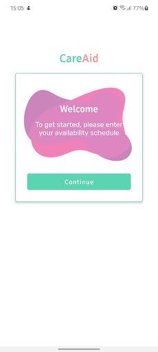 Android application Care Aid screenshort