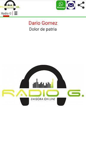 Android application Radio G screenshort