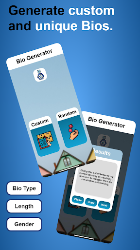 Android application Bio Generator (Best Social Med screenshort