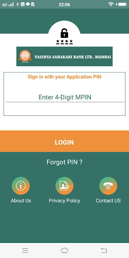 Vaishya Bank Mobile Banking Ap Screen 2