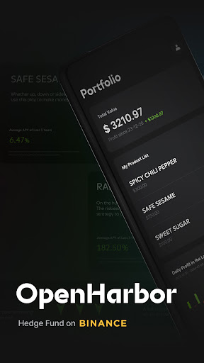 Android application OpenHarbor: Invest w/ Binance screenshort