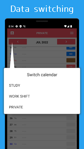 ColumnCalendar and Memo Screenshot 3 - AppWisp.com