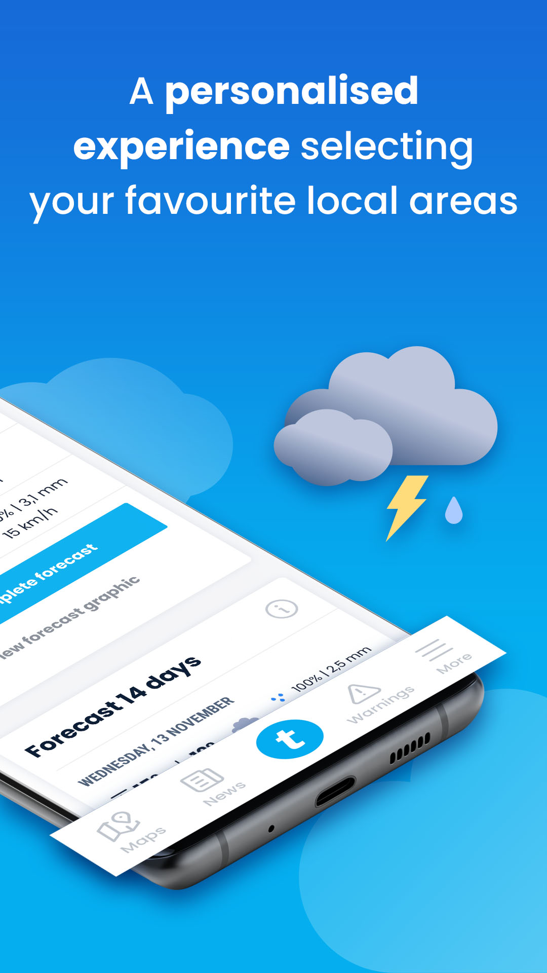 Android application Weather by eltiempo.es screenshort