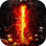 Flaming sword live wallpaper icon