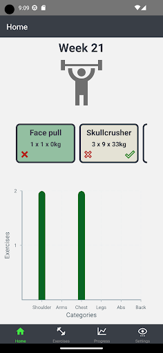 Android application Hypertrophy screenshort