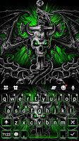 screenshot of Neon Gothic Skull Keyboard The