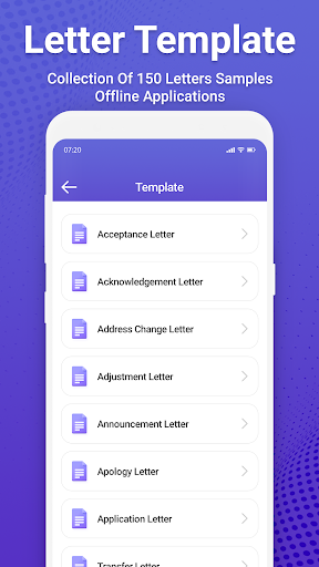 Letter Templates Offline Screen 3