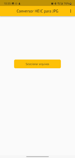 Visualização do aplicativo